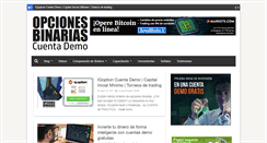 Desktop Screenshot of opcionesbinariascuentademo.com